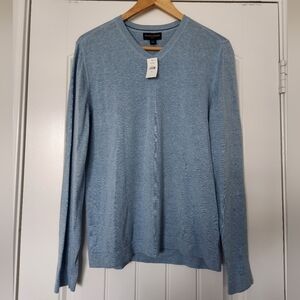 Banana Republic Light Blue V-Neck Sweater